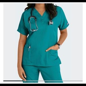 4 Sets of Cherokee Woman's Teal Scrubs Sz XS